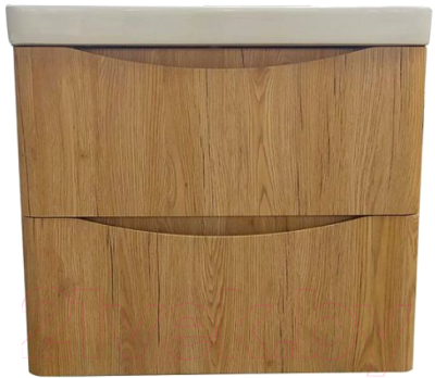 Тумба под умывальник Velvex Clay 60.2Y / tpCLA.60.2Y-230 (дуб верона) - фото