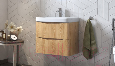 Тумба под умывальник Velvex Clay 60.2Y / tpCLA.60.2Y-230 (дуб верона)