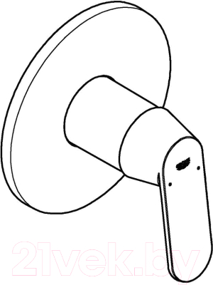 Внешняя часть смесителя скрытого монтажа GROHE Eurosmart 24044000