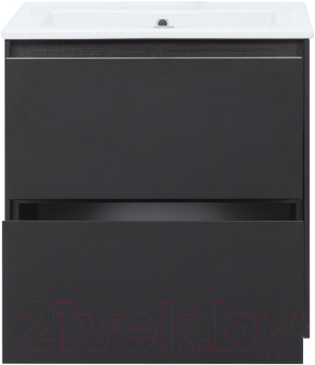 Тумба под умывальник Aquanet Милан 65 / 306379 (черный глянец)
