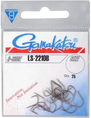 Набор крючков рыболовных Gamakatsu LS-2210B Hooks Bronze №14 / 146560-014 (25шт) - фото