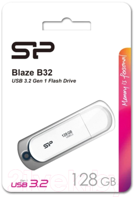 USB flash накопитель Silicon Power Blaze B32 128GB (SP128GBUF3B32V1W)