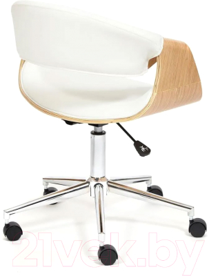 Кресло офисное Tetchair Bend кожзам (натуральный/белый)