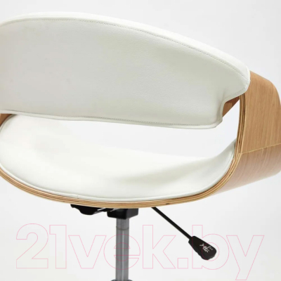 Кресло офисное Tetchair Bend кожзам (натуральный/белый)