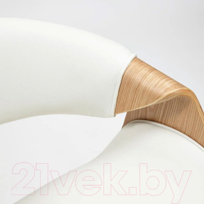 Кресло офисное Tetchair Bend кожзам (натуральный/белый)