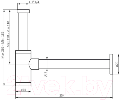Сифон Damixa Option 210800000