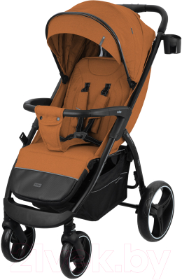 Детская прогулочная коляска INDIGO Epica XL (терракот) - фото