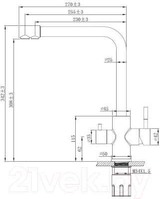 Смеситель Esko K24 B