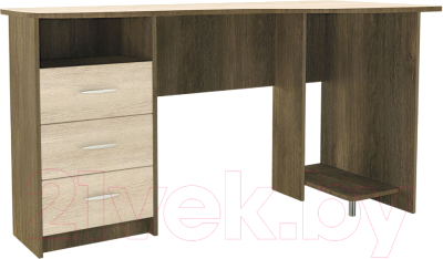 Компьютерный стол Артём-Мебель Вист СН-110.09 (дуб экспрессив бронзовый/дуб экспрессив песочный) - фото