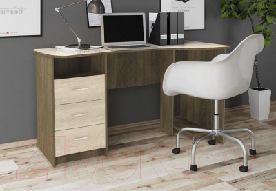 Компьютерный стол Артём-Мебель Вист СН-110.09 (дуб экспрессив бронзовый/дуб экспрессив песочный)