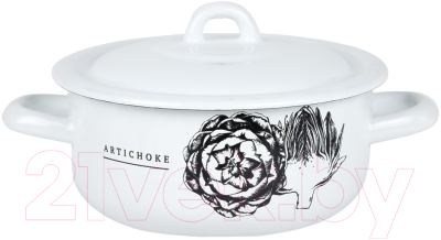 Кастрюля Лысьвенские эмали Artichoke С-16072/4 Э - фото