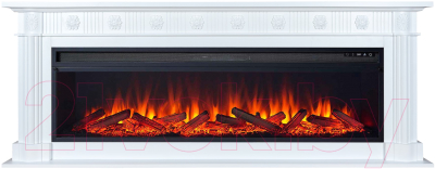 Портал для камина Смолком Sonata V60 (бьянко белый) - фото