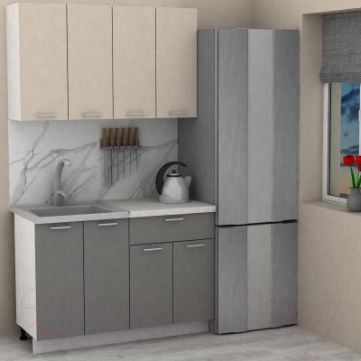 Кухонный гарнитур Eligard Lion 1.2 (персидский жемчуг/дымчатый алмаз/королевский опал)