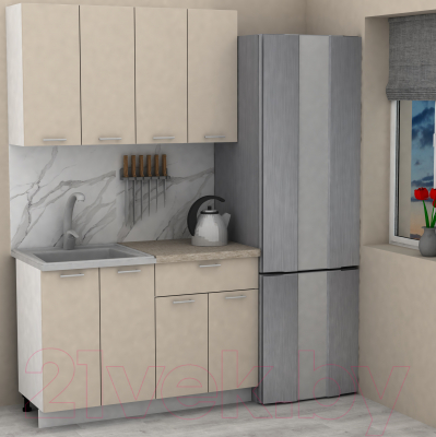 Кухонный гарнитур Eligard Lion 1.2 (персидский жемчуг/малага)