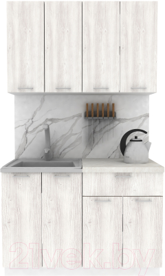 Кухонный гарнитур Eligard Lion 1.2 (сосна каньон/королевский опал) - фото