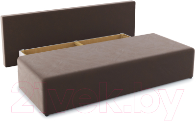 Диван Stolline Нексус 27 (коричневый/подушки ромб коричневый)