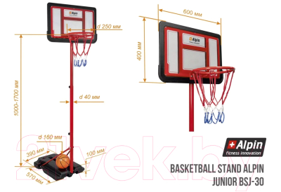 Баскетбольный стенд Alpin Junior BSJ-30