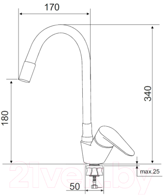 Смеситель РМС SUS126W-016F