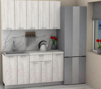 Кухонный гарнитур Eligard Lion 1.5 (сосна каньон/королевский опал)