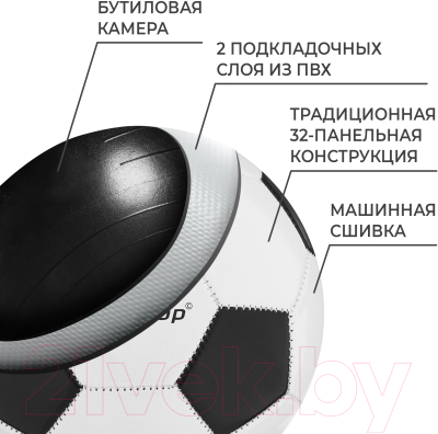 Футбольный мяч Onlytop 1220034