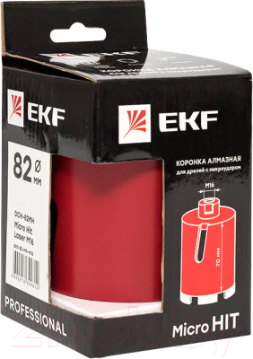 Коронка EKF Алмазная для дрелей dch-82-mh-m16