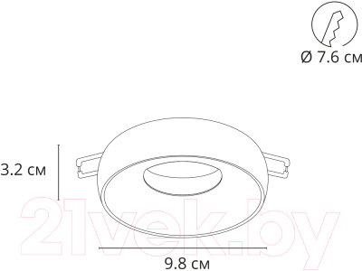 Точечный светильник Arte Lamp Heze A6665PL-1BK