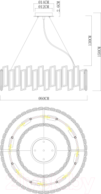 Люстра Divinare Romilda 3512/02 LM-8
