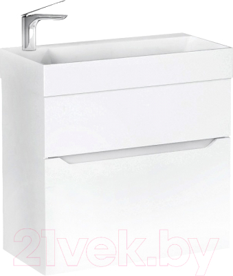 Тумба под умывальник Raval Brik 65 / Brk.01.65/P/W/RL (подвесная) - фото