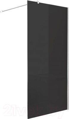Душевая стенка Стеклоконтакт 8G-2000x1195 (графит) - фото