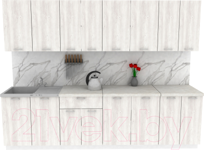 Кухонный гарнитур Eligard Lion 2.8 (сосна каньон/королевский опал) - фото