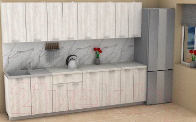 Кухонный гарнитур Eligard Lion 2.8 (сосна каньон/королевский опал)