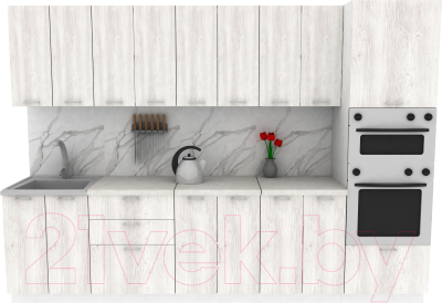 Кухонный гарнитур Eligard Lion 3.0 (сосна каньон/королевский опал) - фото