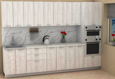 Кухонный гарнитур Eligard Lion 3.0 (сосна каньон/королевский опал)