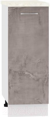 Шкаф-стол кухонный Кортекс-мебель Корнелия Лира НШ30р (оникс/дуб бунратти) - фото