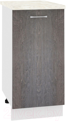 Шкаф-стол кухонный Кортекс-мебель Корнелия Лира НШ40р (береза/дуб бунратти) - фото