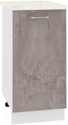 Шкаф-стол кухонный Кортекс-мебель Корнелия Лира НШ40р (оникс/дуб бунратти) - фото