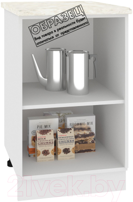 Шкаф-стол кухонный Кортекс-мебель Корнелия Лира НШ50р (дуб сонома/дуб бунратти)