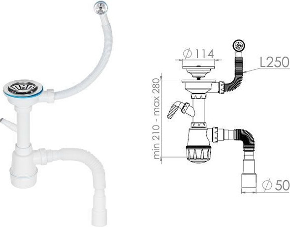 Мойка кухонная AV Engineering Richi AV510510RSNA
