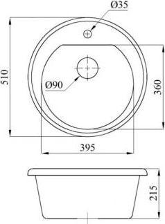 Мойка кухонная AV Engineering Richi AV510510RSNA