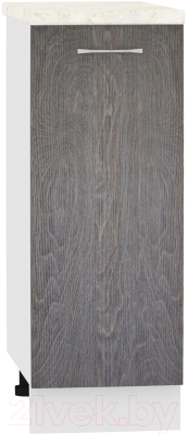 Шкаф-стол кухонный Кортекс-мебель Корнелия Лира НШ30р (береза/дуб бунратти) - фото