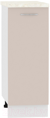 Шкаф-стол кухонный Кортекс-мебель Корнелия Лира НШ30р (капучино/дуб бунратти) - фото