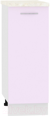 Шкаф-стол кухонный Кортекс-мебель Корнелия Лира НШ30р (сирень/дуб бунратти) - фото