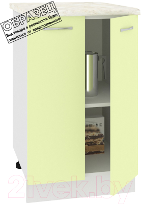 Шкаф-стол кухонный Кортекс-мебель Корнелия Лира НШ50р (венге/дуб бунратти)