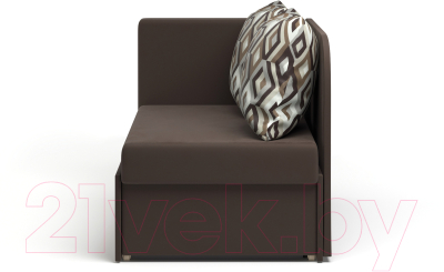 Тахта Stolline Кларис 18 (коричневый/подушки ромб коричневый)