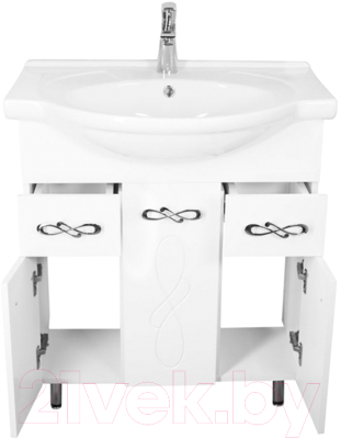 Тумба под умывальник Style Line Венеция 75 2 ящика (для классической раковины)