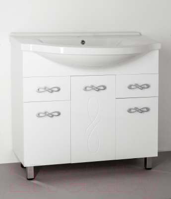 Тумба под умывальник Style Line Венеция 90 2 ящика (для классической раковины)