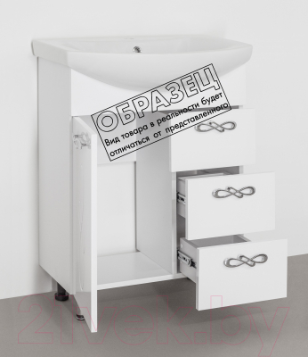 Тумба под умывальник Style Line Венеция 100 3 ящика (для классической раковины)