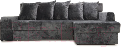 Диван угловой Stolline Марго 1 (28) УП правый (серый велюр)