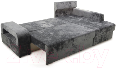 Диван угловой Stolline Марго 1 (28) УП правый (серый велюр)