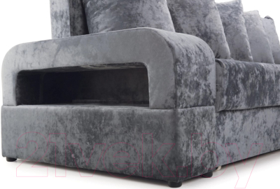 Диван угловой Stolline Марго 1 (28) УП правый (серый велюр)